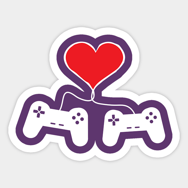 Gaming Love Sticker by HBfunshirts